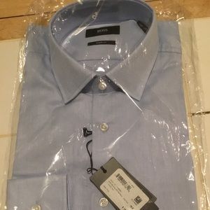 Hugo Boss blue dress shirt size 15.5